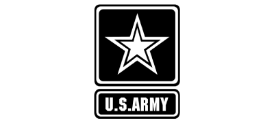 US Army black and white logo